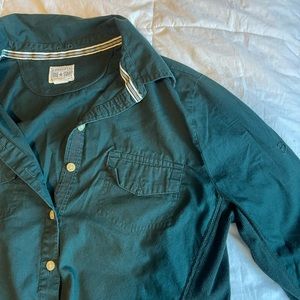 Women’s Converse Green Button Down